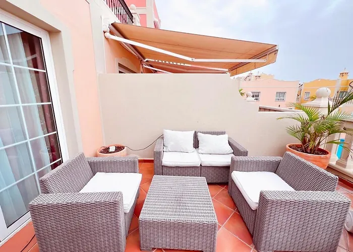 Townhouse In Peaceful Mar, Heated Pool, Parking! Pm6 Appartamento Palm-mar